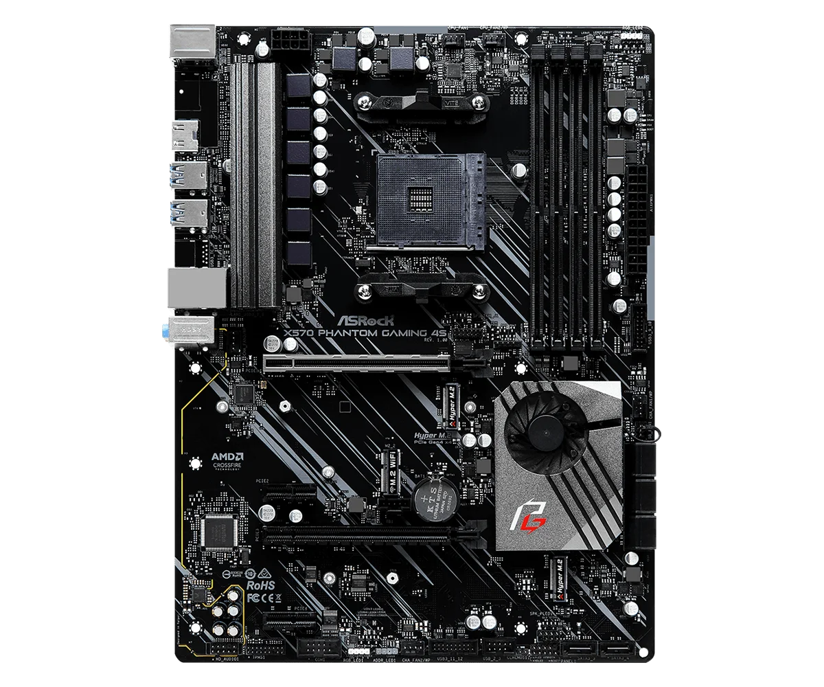 ASRock X570 PHANTOM GAMING 4S motherboard AM4 AMD X570 DDR4 128GB