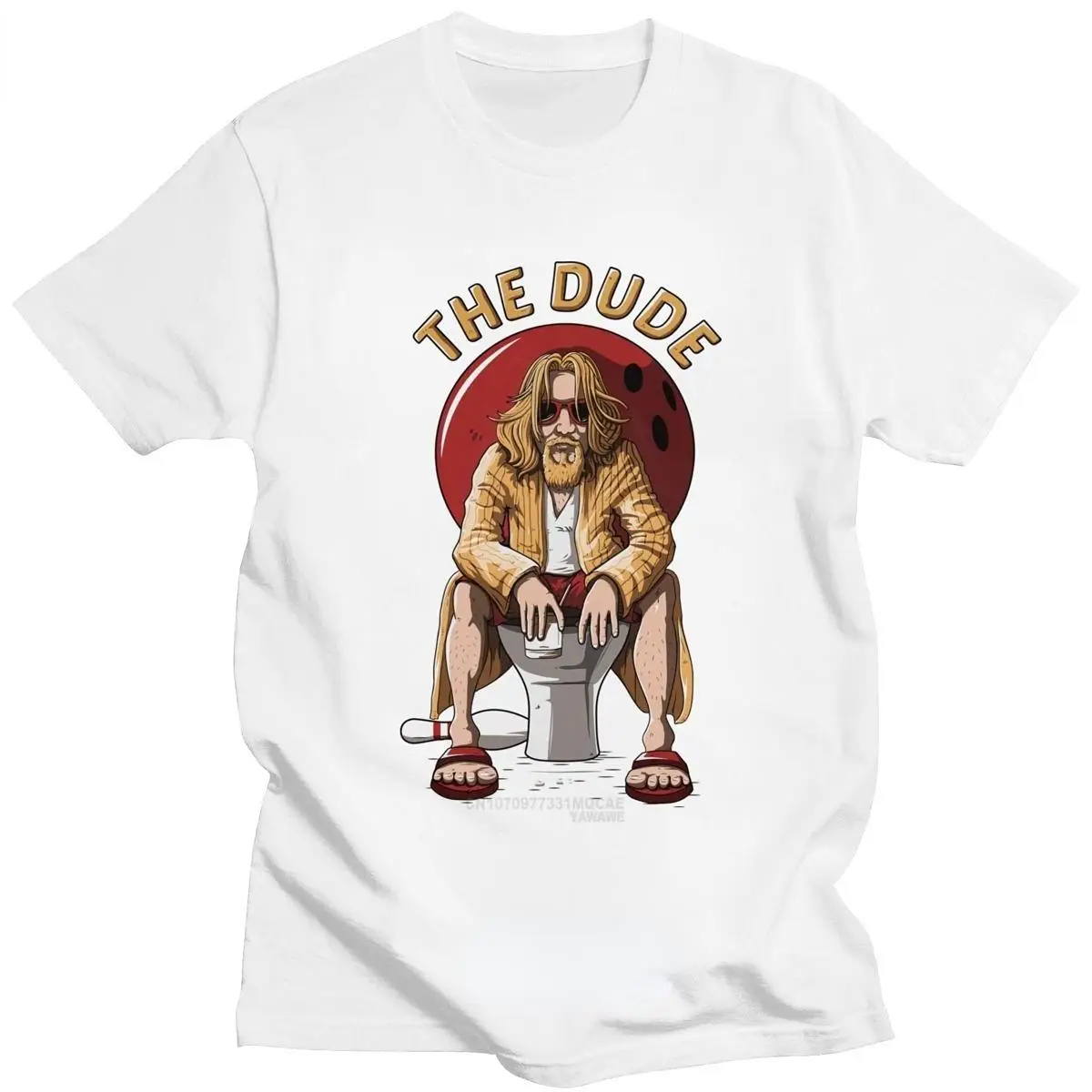 

Humorous The Big Lebowski T-Shirt Men Short-Sleeve The Dude T Shirt Summer Tee Pre-shrunk Women Regular Fit Movie Fan Tshirt