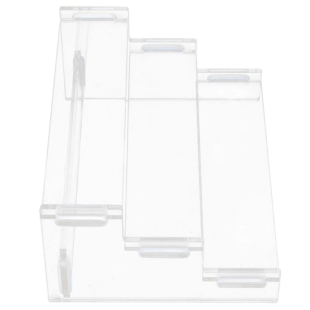 

Acrylic Display Stand Perfume Storage Shelves Organizer Sundries Case Cake Stands for Dessert Table Clear