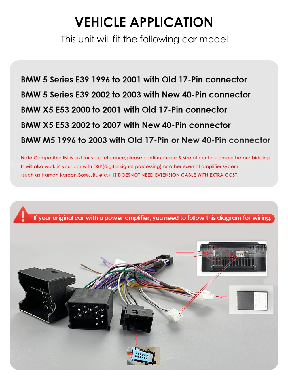 7 zoll Carplay Android Auto Auto radio Für BMW 5 Serie е39 X5 E53 1996-2007 multimedia-player GPS Autoradio 2din 4G BT Bildschirm – Detail 2