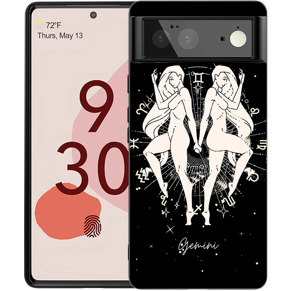 Zodiac-Themed Shockproof Silicone Phone Case Cover