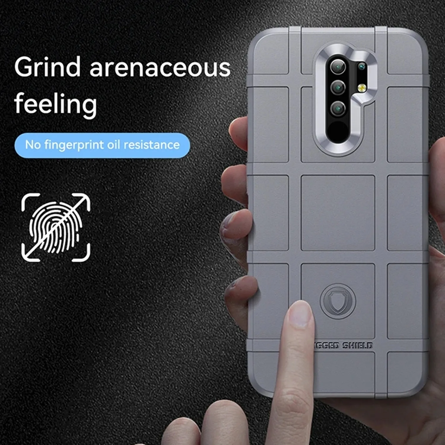 Enhanced Armor Shield Soft Silicone Matte Phone Case - Anti-Knock Protection, Red