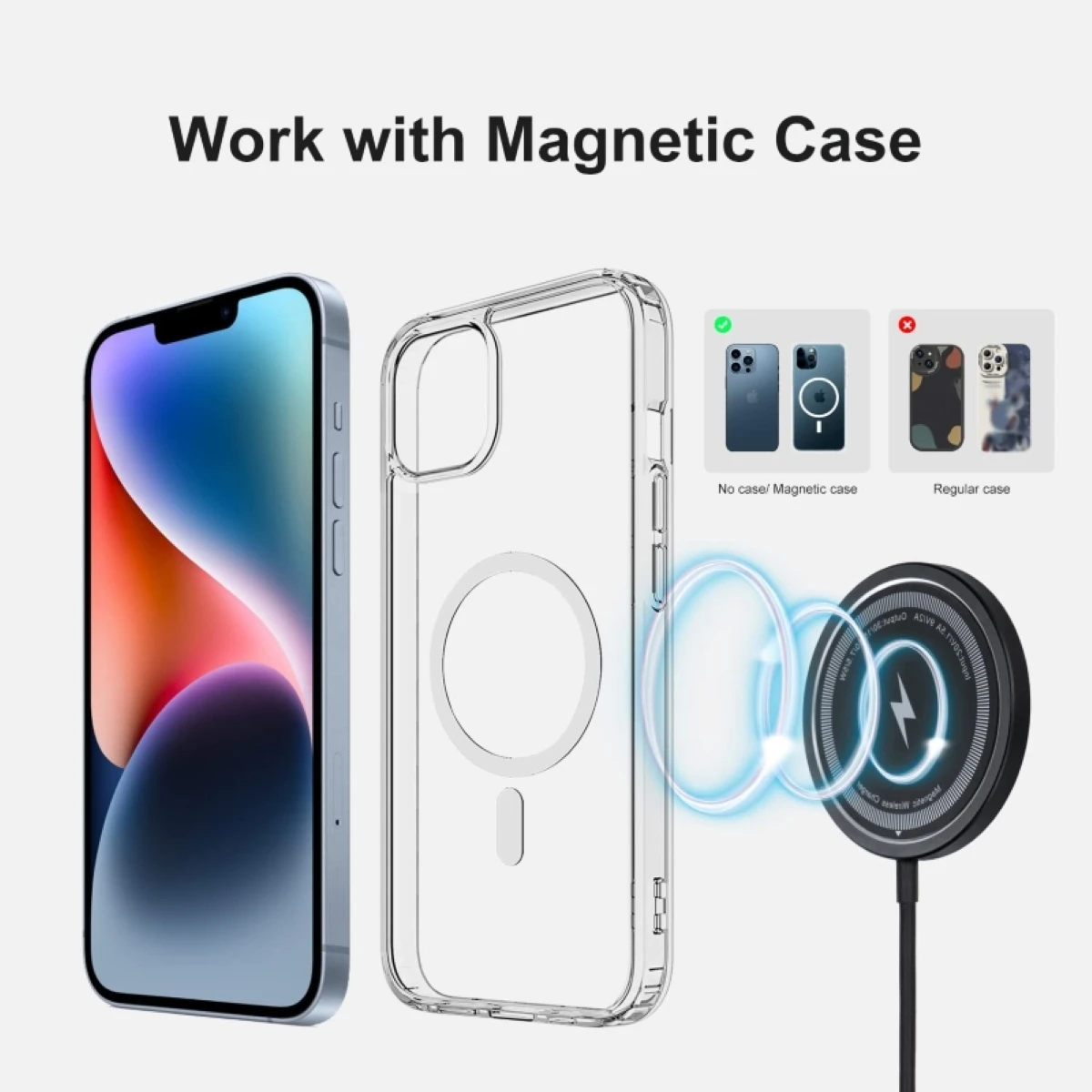 Fast Magnetic Wireless Charger for iPhone Models
