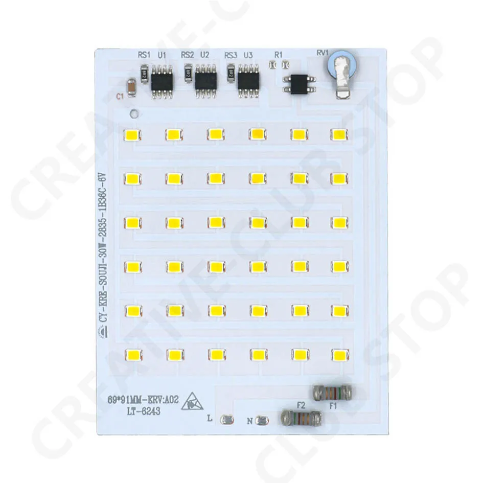 Description Picture 4 of itemSmart IC LED Chip 10W 20W 30W 50W 100W 3500K Lamp Beads High Power LED Light Board 220V 2835 SMD LED Lamp For Indoor Outdoor DIY