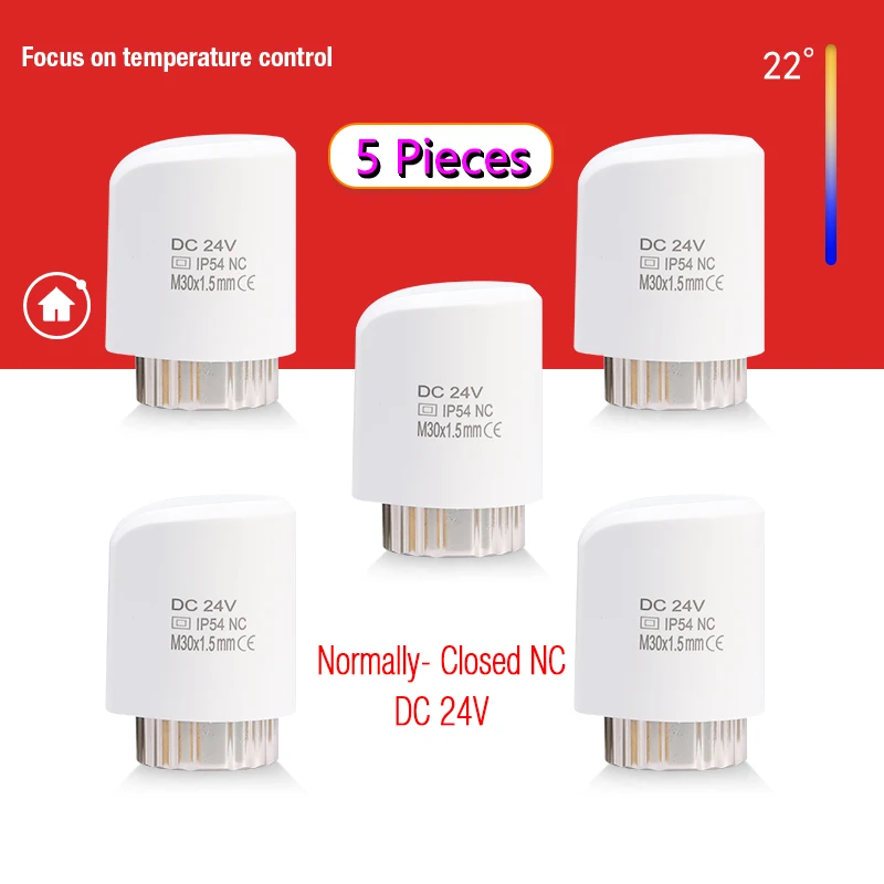 Description Picture 4 of item230V/24V Floor Heating Valve NC/NO AC Electric Thermal Actuator Manifold For Underfloor Heating Thermostat