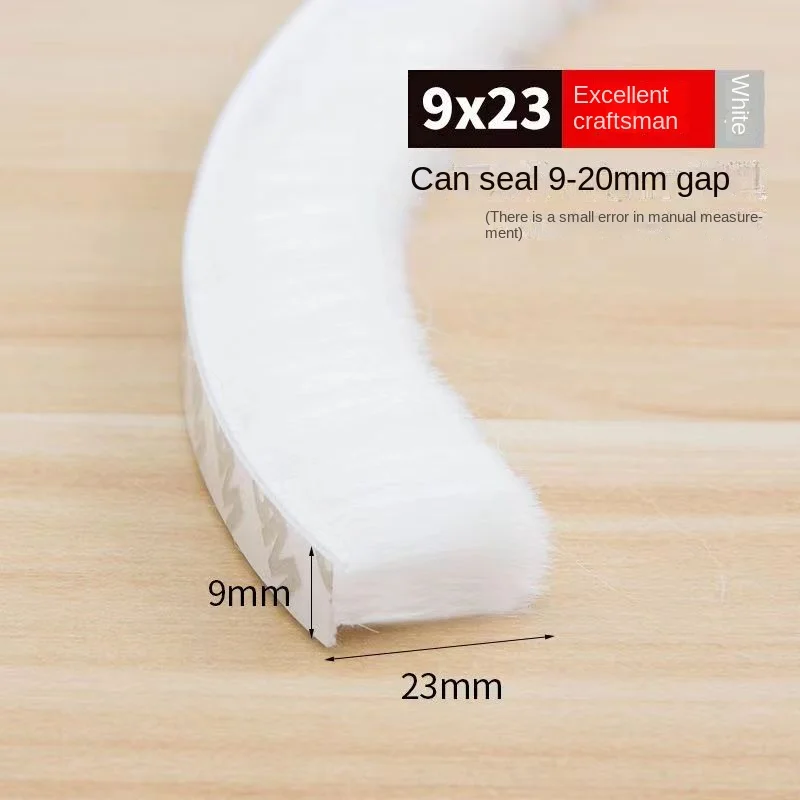 Self-Adhesive Weatherstrip Brush Seal for Doors and Windows - Warm Winter Collection