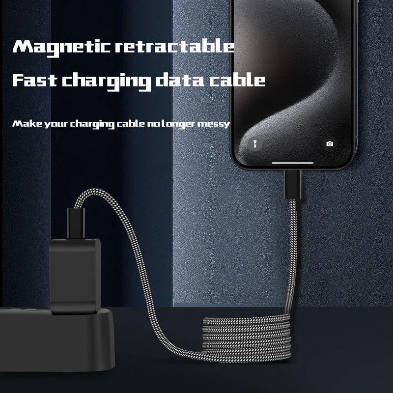 

UKYEE USB C To C 100W Magnetic Fast Charger Cable for iPhone 15 Xiaomi USB A To Type C Data Charging Wire for MacBook Samsung