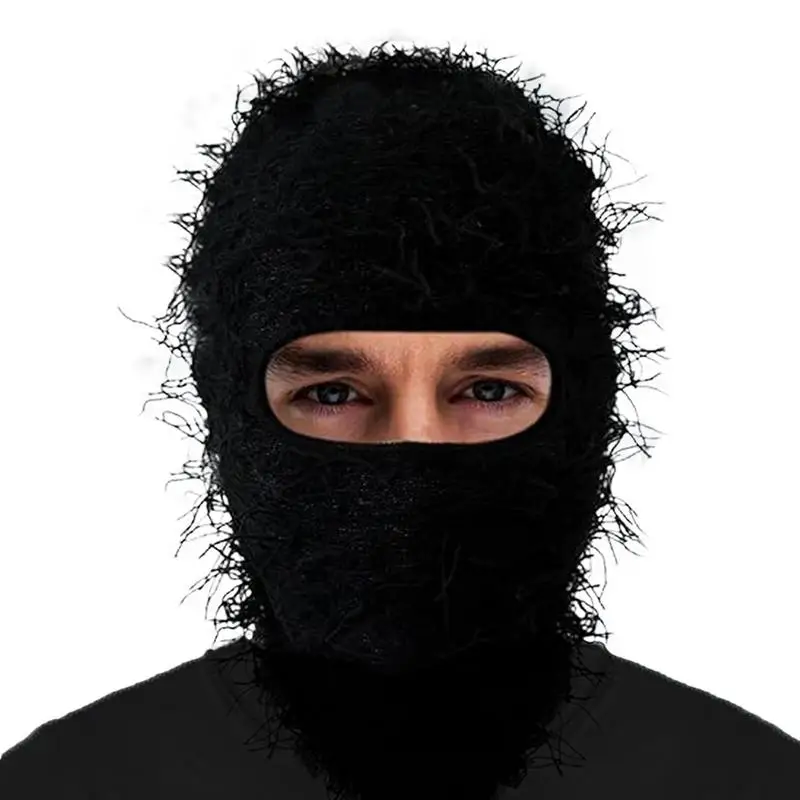 

Distressed Ski Face Cover Distressed Ski Face Cover Soft Winter Windproof Beanie Neck Warmer Full Face Cover For Skating Biking