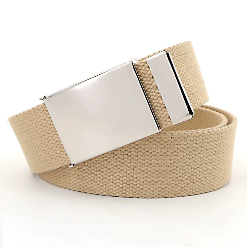Unisex Breathable Canvas Tactical Belt for Jeans – Adjustable Fashion Accessory