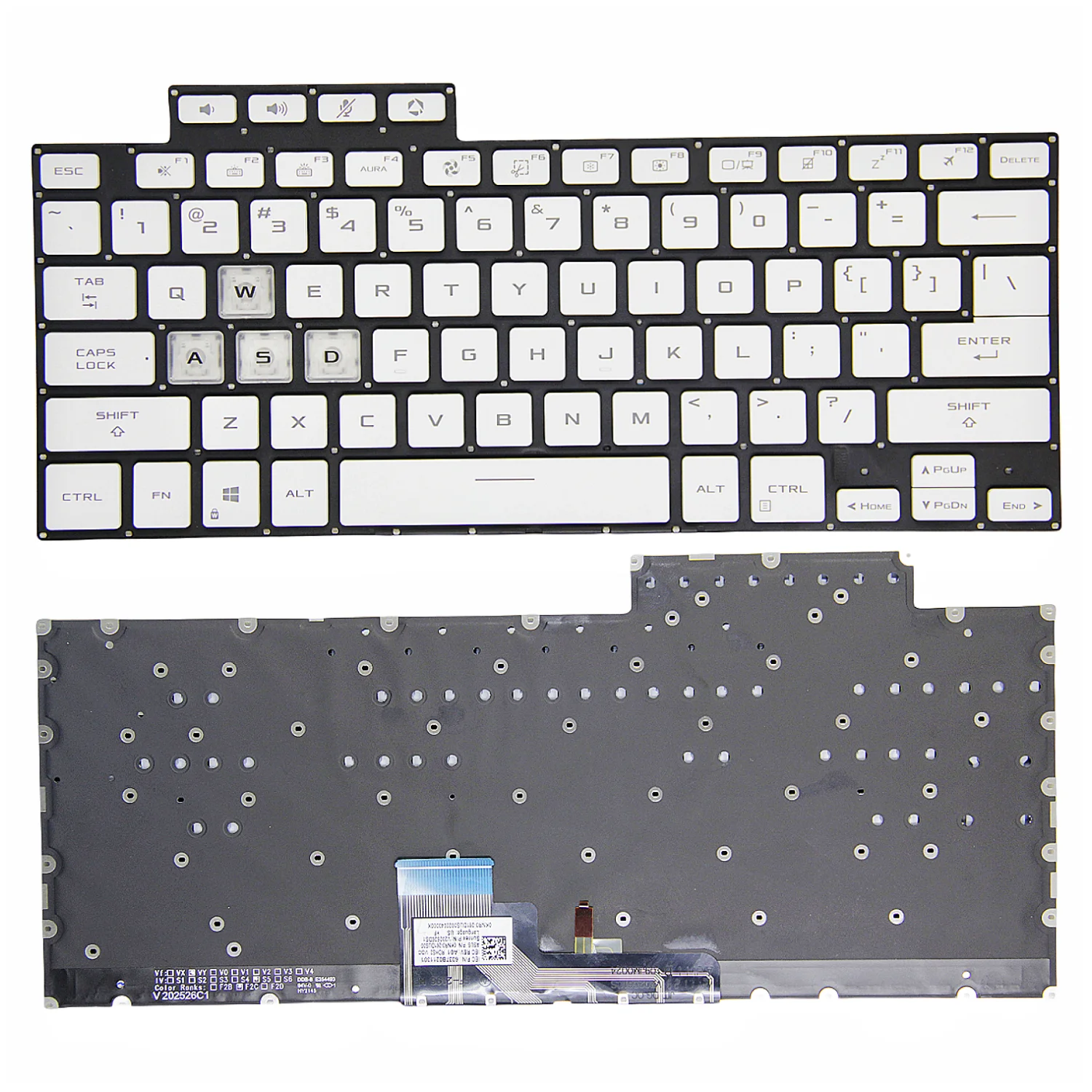 Teclado Backlight da Asus Laptop Fx516 Fx516p Fx516pr Fx516pm Fa516 100 Novo - Imagem 4