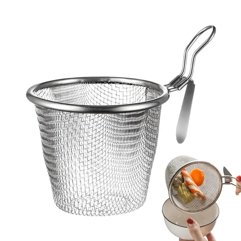 

Mesh Fry Basket Stainless Steel Fried Basket Strainer Kitchen Accessories For Noodle Fried Food Fried Skewers Fried Chicken