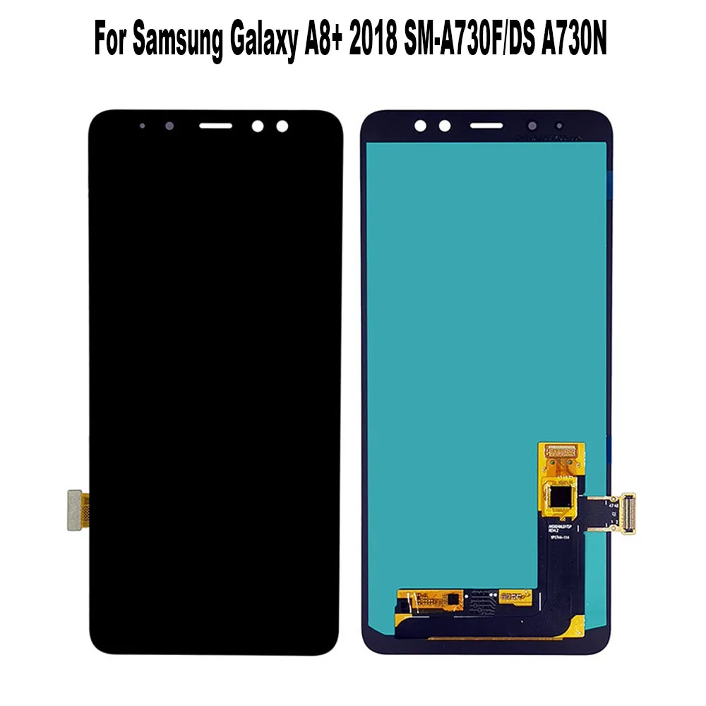 Для Samsung Galaxy A8 + 2018 A730F A730 SM-A730F/DS A730N ЖК-дисплей дигитайзер Сенсорная панель экран в