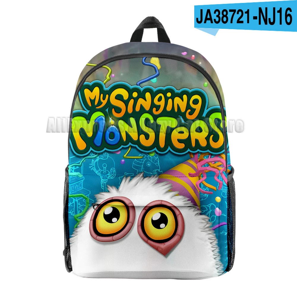 My Singing Monsters Bacpack Stuffed Horror Game Cartoon Boys Girls Kids Knapsack Anime School Bags Children's Rucksack Gifts 4