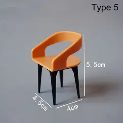 Miniature Dollhouse Furniture Set: Sofa Bed, Wardrobe, TV Cabinet, and Accessories (Type 5)