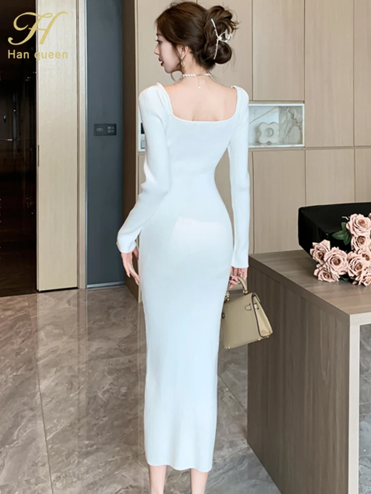 H Han Queen New Autumn Winter Woman Clothing Vintage