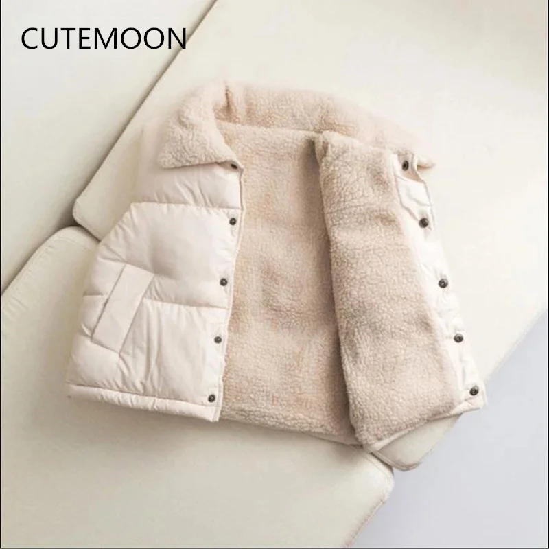 Autumn Winter Boys Girls Sleeveless Hooded Vest Jacket Cartoon Print Coat Kids Warm Vest Outwear Clothes children vest