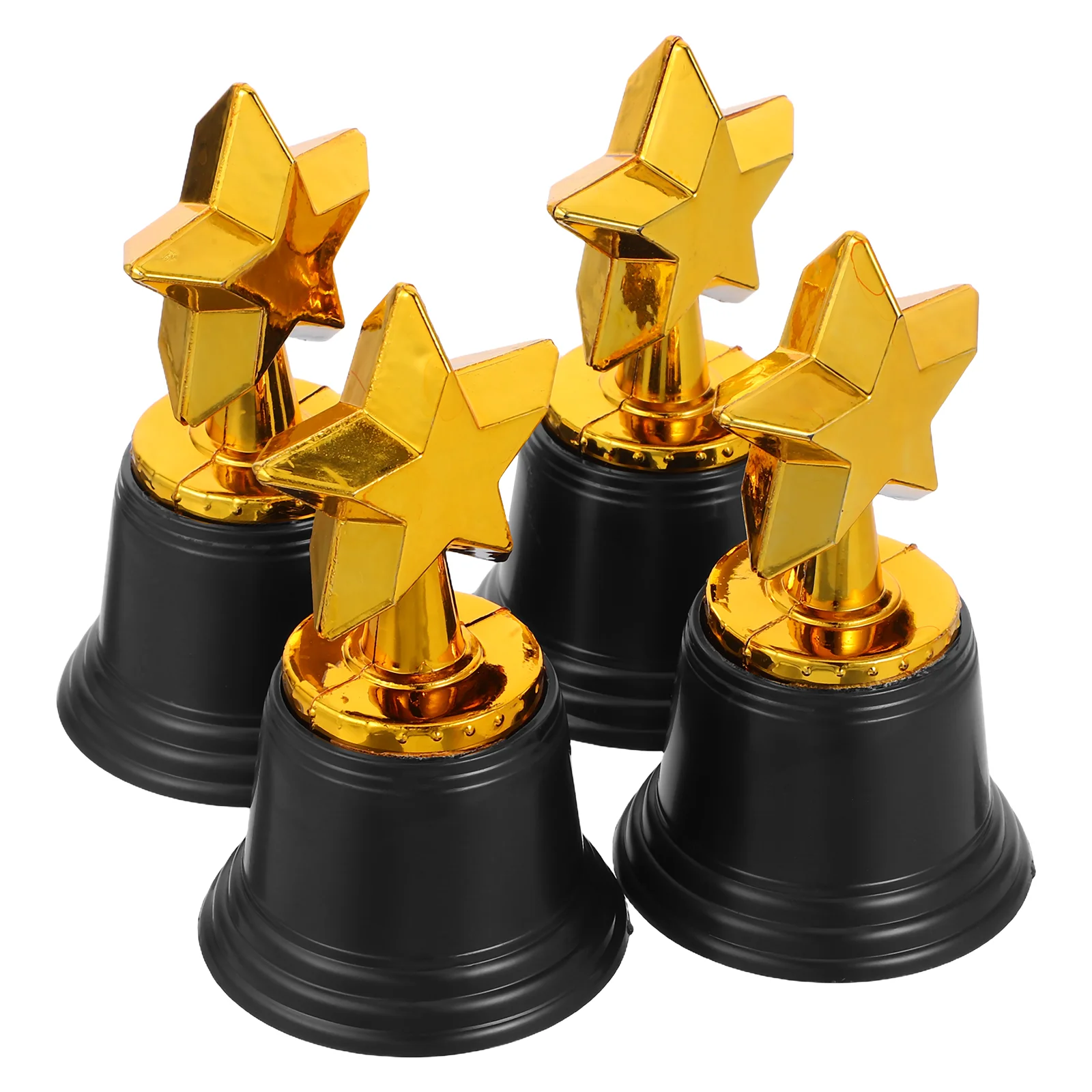4 Pcs Trophy Party Game Prizes Award Profession Trophies Mini Favors Adults Gold Star