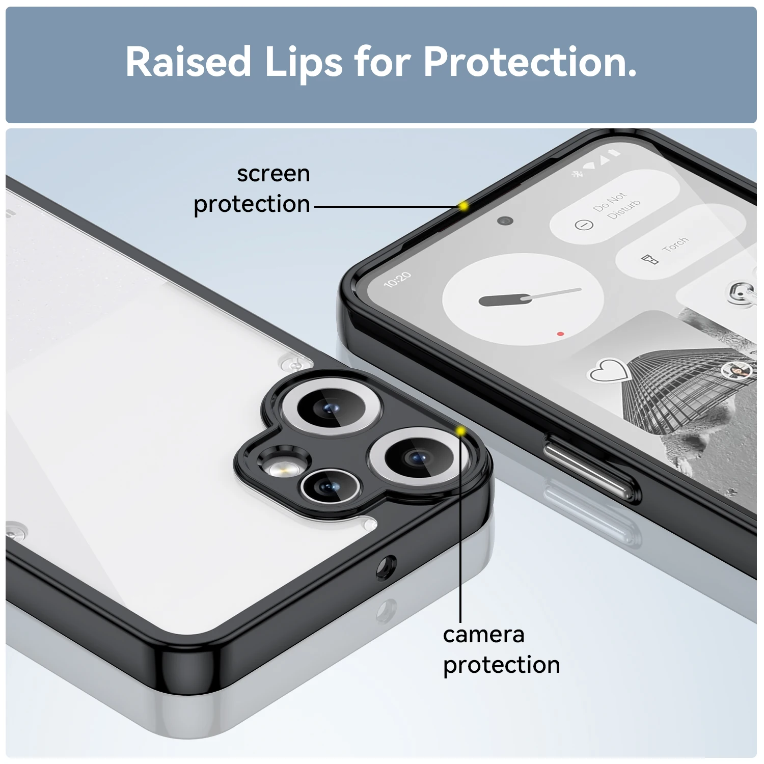 Transparent Shockproof Protective Phone Case Cover