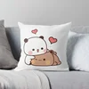 Panda bear hug Bubu duda Mochi Peach Cat Throw Pillow Bedroom Sofa Anime Bed Fashion Pillowcase throw pillow cover45*45 6