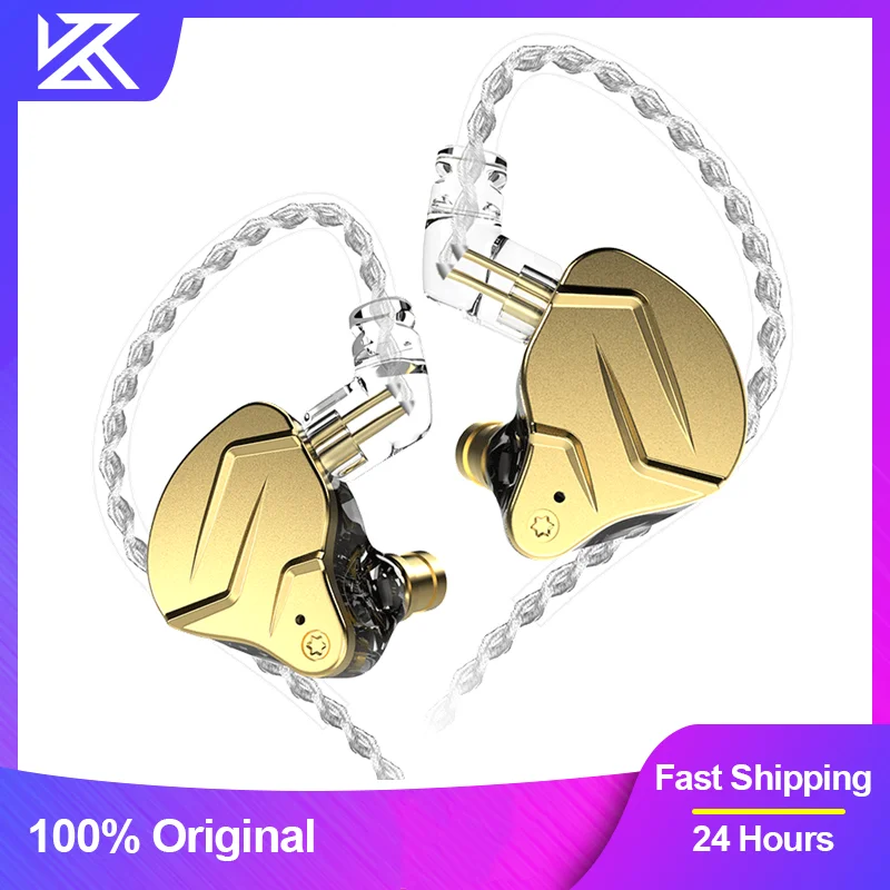 KZ ZSN Pro X Metal Earphones 1BA+1DD Hybrid Technology HIFI