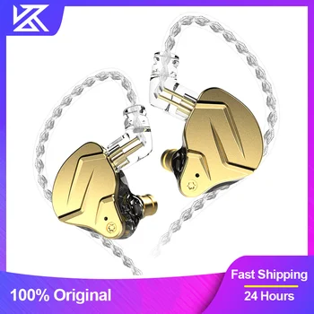 KZ ZSN Pro X Metal Earphones 1BA+1DD Hybrid Technology HIFI Earbuds In Ear Monitor Headphone Sport Noise Cancelling Headset