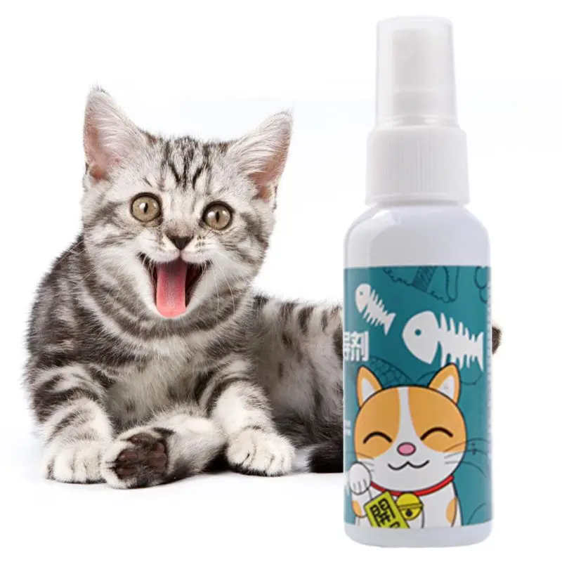 50ml Cat Catnip Spray Pet Training Toy Organic Natural Healthy Kitten Cat Mint Funny Scratching Toy Drop Shipping