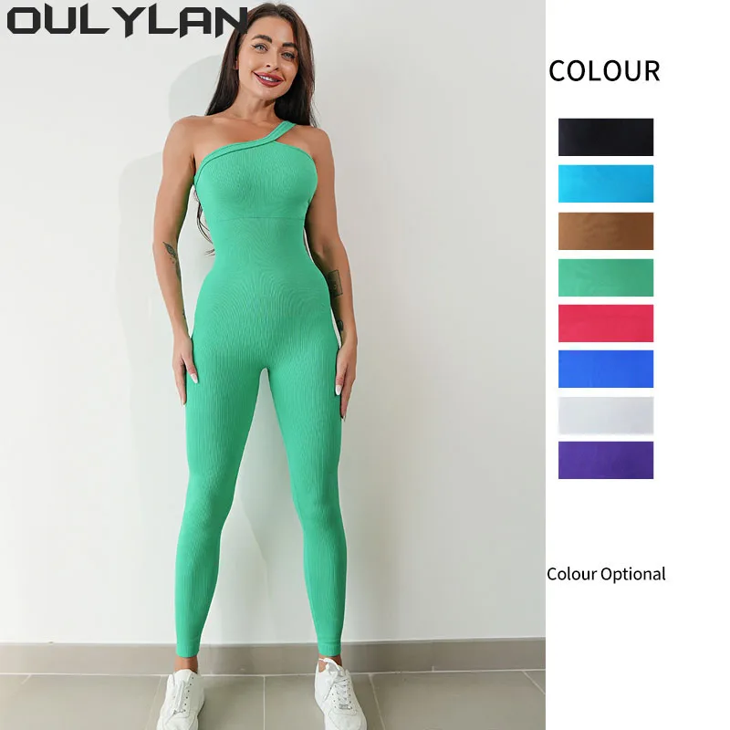

Женские спортивные бюстгальтеры Oulylan, комплект с длинными брюками, комбинезон, спортивная одежда большого размера, бесшовный комплект для йоги, шорты с высокой талией, одежда для фитнеса и спортзала