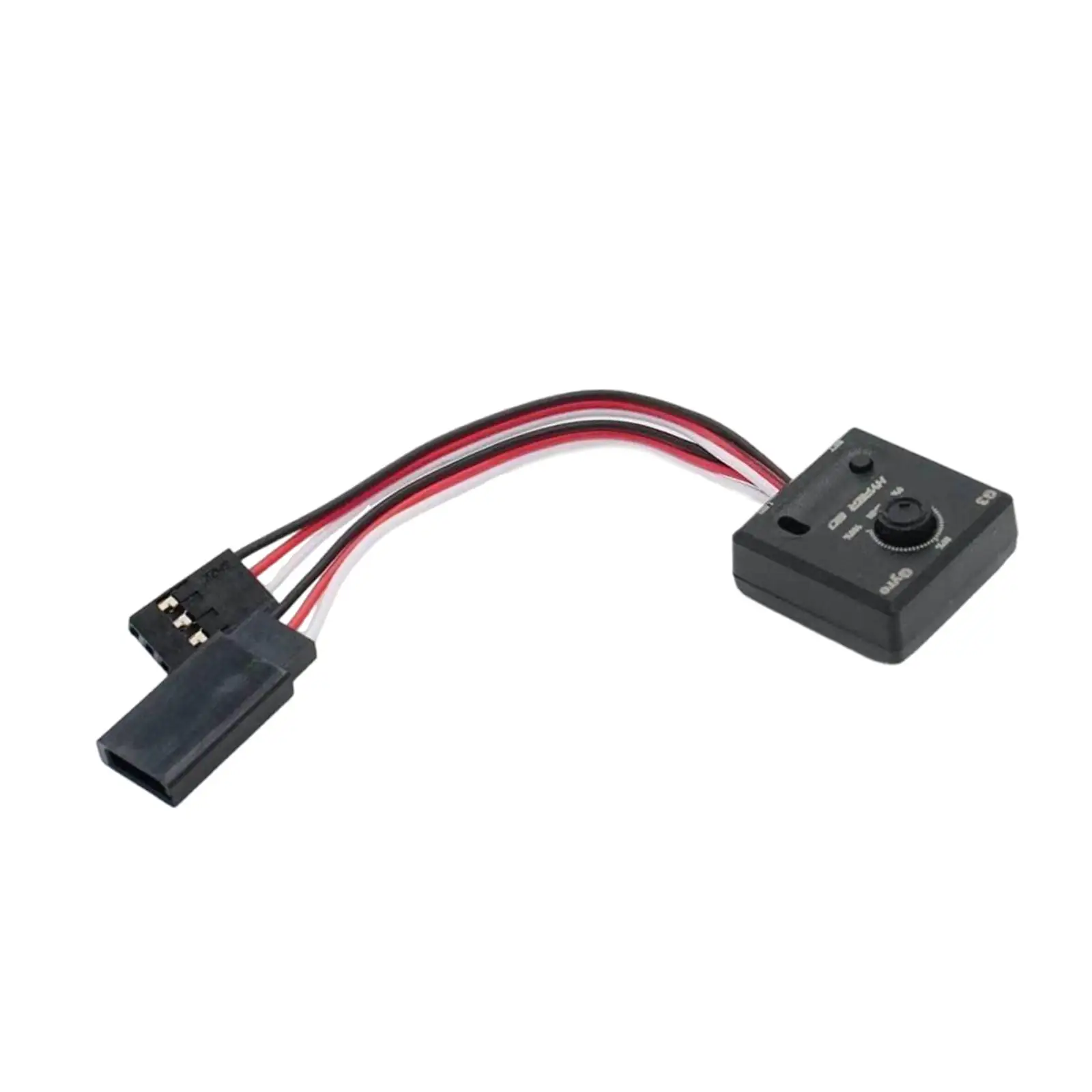 Main tenant un gyroscope RC mini léger, démontrant sa taille compacte pour voitures RC.