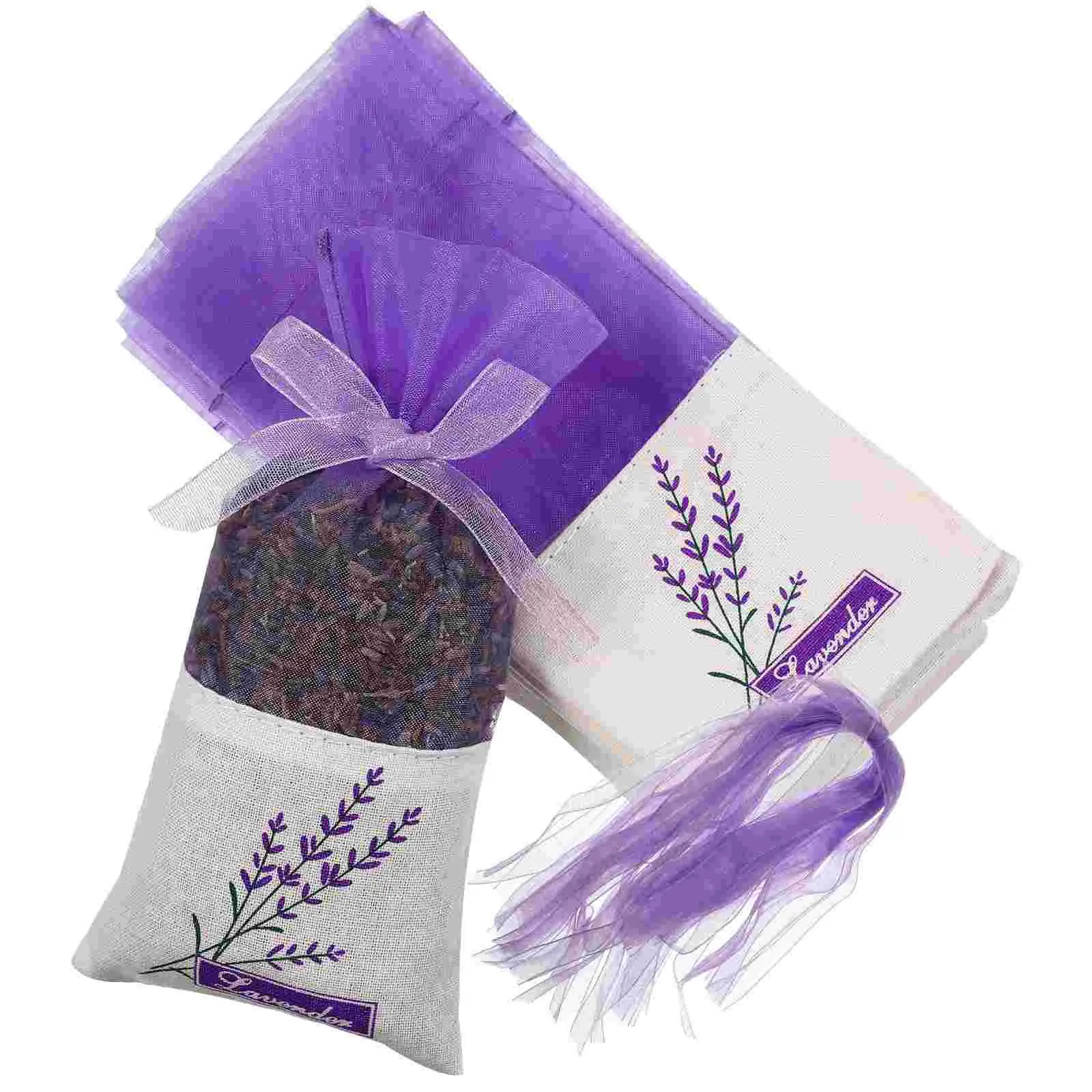 25/30pcs Empty Sachet Bags Portable Flower Printing Lavender Fragrance for Seeds Dry Flowers Storage deodorant sachet bags fragrance bags
