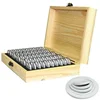 Pine Wood Coin Holder Coins Ring Wooden Storage Box 20/30/50/100pcs Coin Capsules Accommodate Collectible Commemorative Coin Box 2