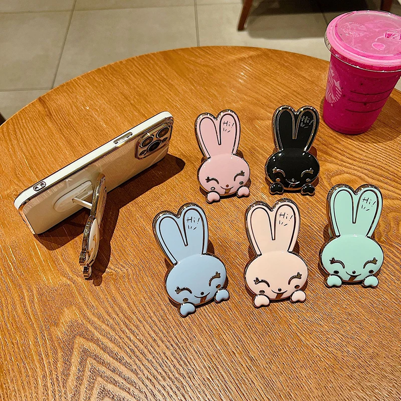 Staffa Per Telefono Cellulare Home Rabbit Desktop Computer Home Pieghevole Cornice Fissa Fumao Cartoon Phone Base Frame Support Frame