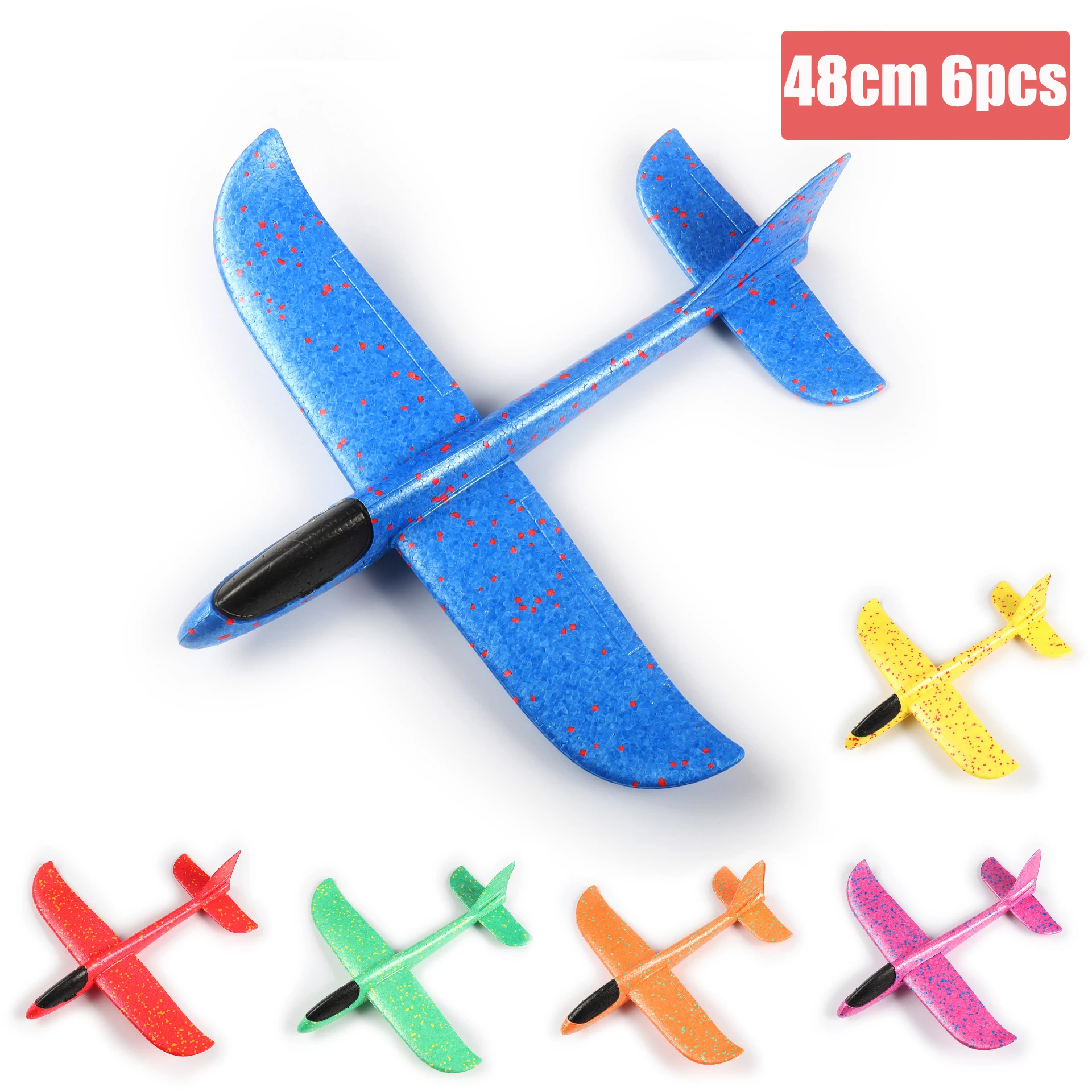 Aerei Alianti In Schiuma 6/10Pcs Aereo Giocattolo Da Lancio A Mano 36Cm 48Cm Modalità Di Volo Aereo Modello Di Aereo Per Bambini Sport All'Aria Aperta