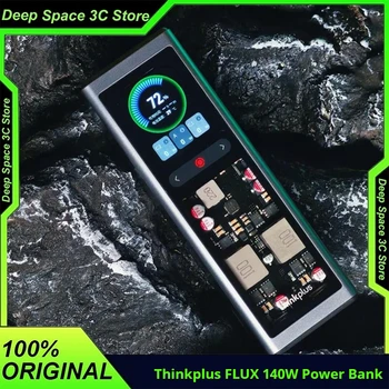 ThinkPlus Flux 20000mah Power Bank 140W Ricarica rapida con schermo TFT a colori da 2,01 pollici Type-C e USB a per laptop iPhone17 Huawei