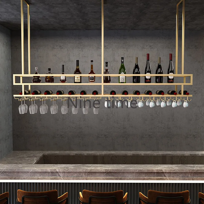 Wine Refrigerator Rack Portable Bar Iron Cabinet Whiskey High End Metal Storage Wall Outdoor Display Antique Drinks Furniture