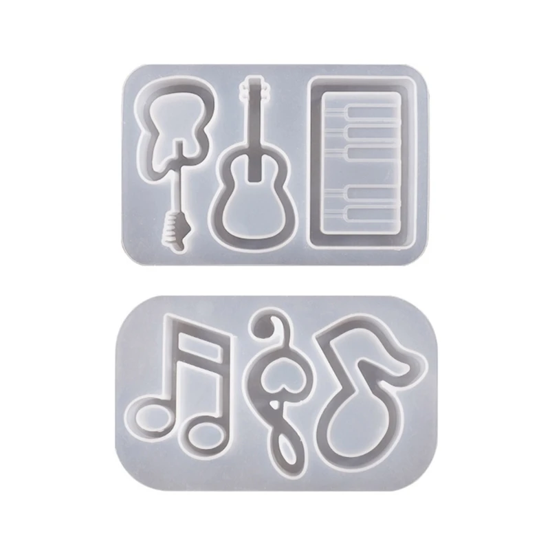 

Instrument Note Resin Shaker Molds Keychain Mold Easy to Clean Drop Shipping