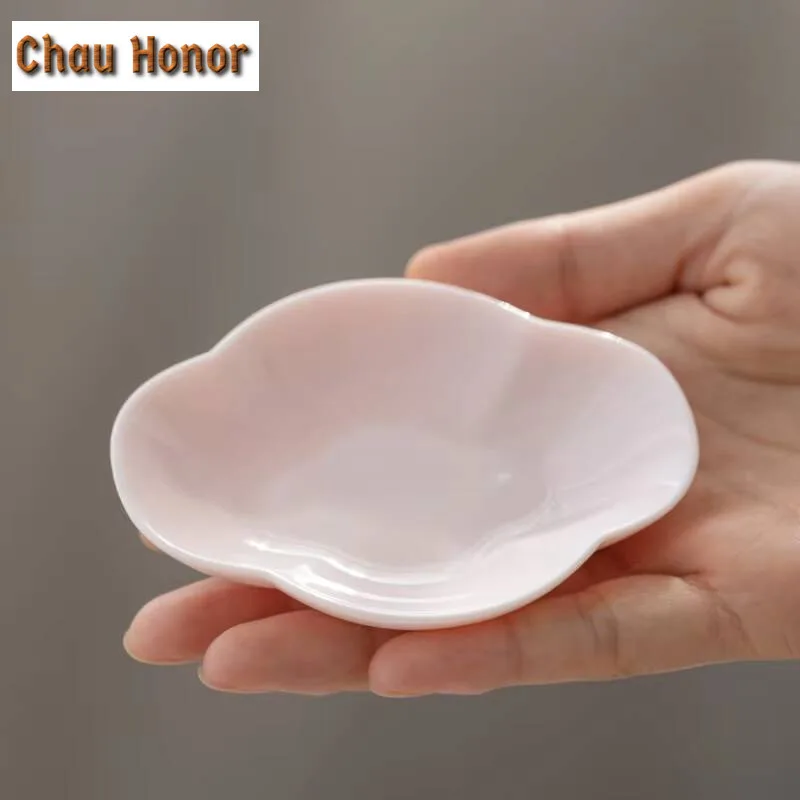 Boutique Jade Mud Powder Kneading Flower Coasters Creative Hot Pad for Coffee Cups Saucer Anti-scald Placemats Cup Holder Teaset