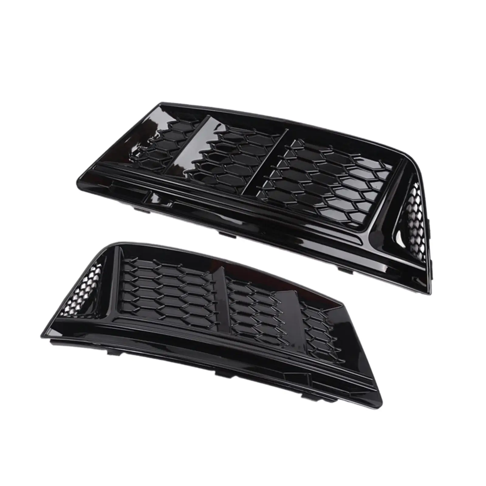 

2Pcs Car Fog Light Grill Lower Bumper Grilles for Audi A4 B9 16-18 8WD807681