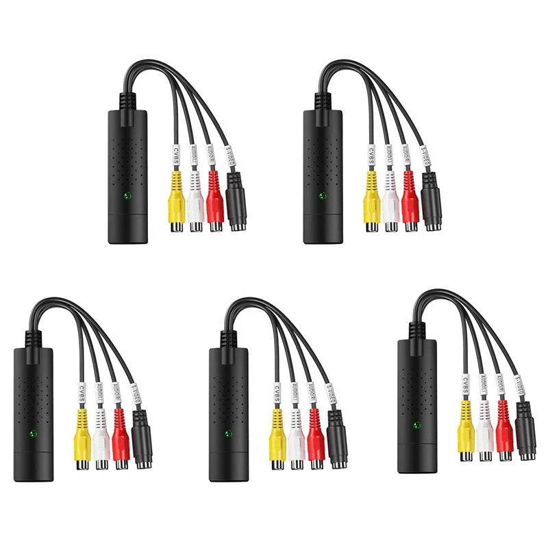 

5X USB Easycap 2,0 Easy Cap Video TV DVD VHS DVR Capture Adapter, Easy Cap USB устройство видеозахвата с поддержкой Win10