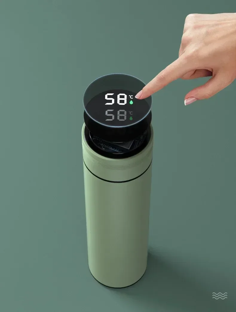 Description Picture 5 of item500ML Tea Water Separation Intelligent Insulated Mug Thermos Flask Stainless Steel Vacuum Kettle Coffee Mug Thermos Mug