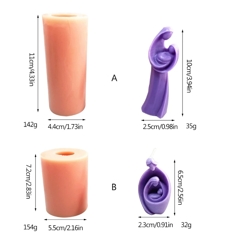 Nascita di gesù stampi per candele stampi per sapone fai da te presepe candela  stampo in Silicone B03E - AliExpress