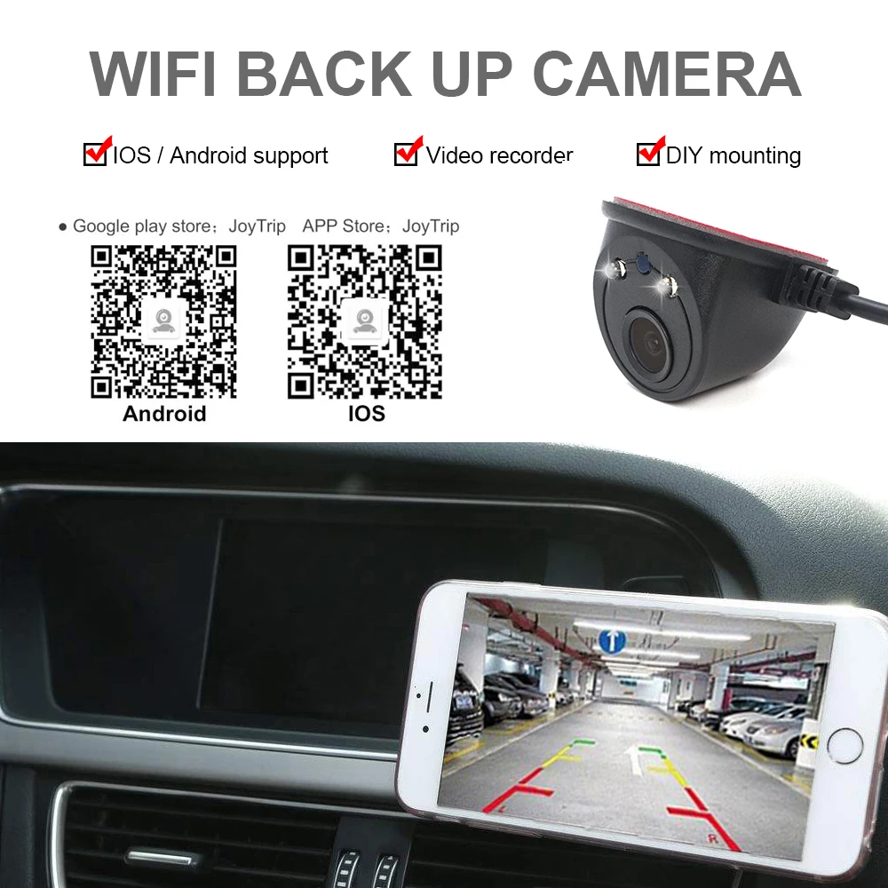 Caméra de recul sans fil, wi-fi 5, 5V, avec alimentation USB, pour voiture  - AliExpress
