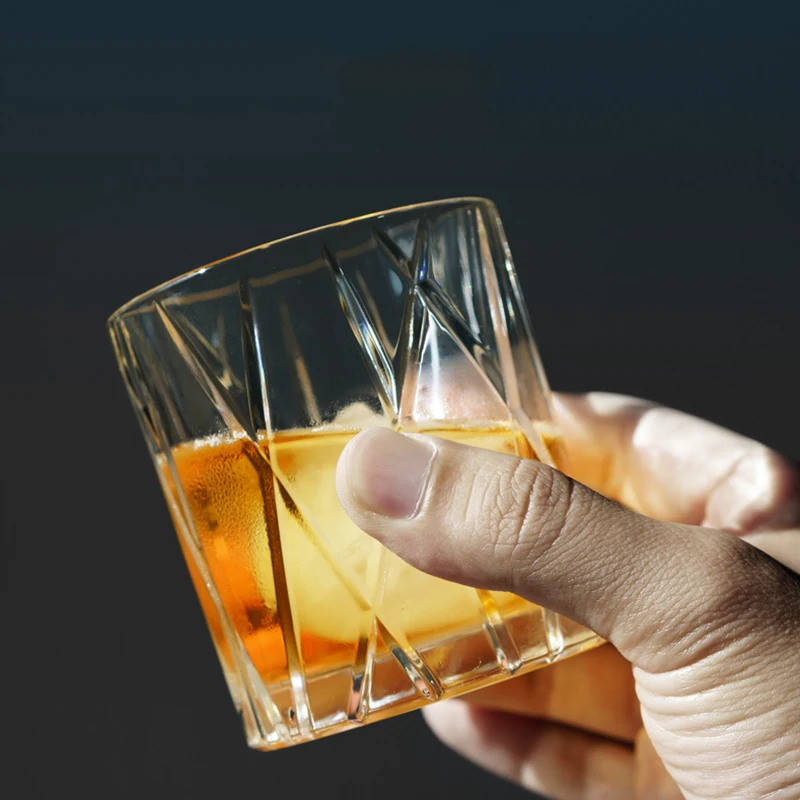 335ml Fashion Whiskey Glass Glassware for Cocktail Scotch Bourbon Gin Vodka Brandy Party Creative Beer Cup Transparent Drinkware