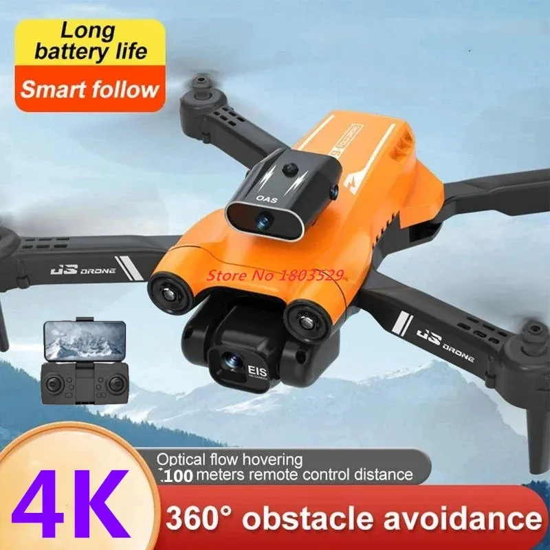 

4K Mini RC Drone with 4K Dual Camera Obstacle Avoidance UAV Aerial Photography Remote Control Aircraft 4K ESC Lens Boy Gift To