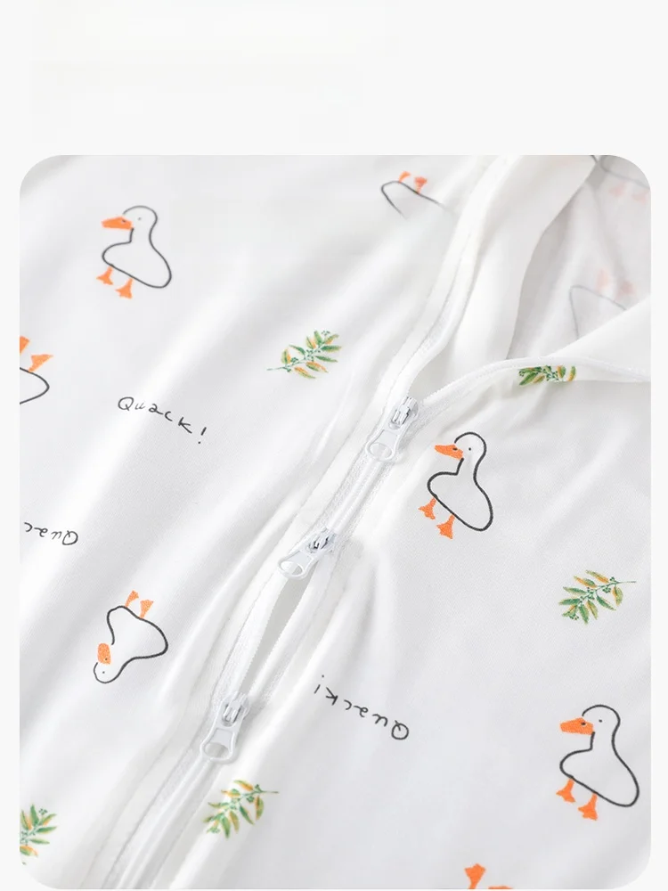 어린이 여름 얇은 모달  잠옷 에어컨 홈 의류 정장 편안한 부드러운 원단  롬퍼 수면 가방