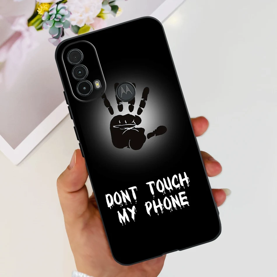 Fashionable Black Silicone Phone Case with Cool Pattern Design