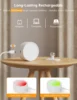 LED Magnetic Wall Sconce Lights,Rechargeable Dimmable Wall Mounted Lights with Remote, 360° Rotation Wall Mount Lamp for Bedroom 6