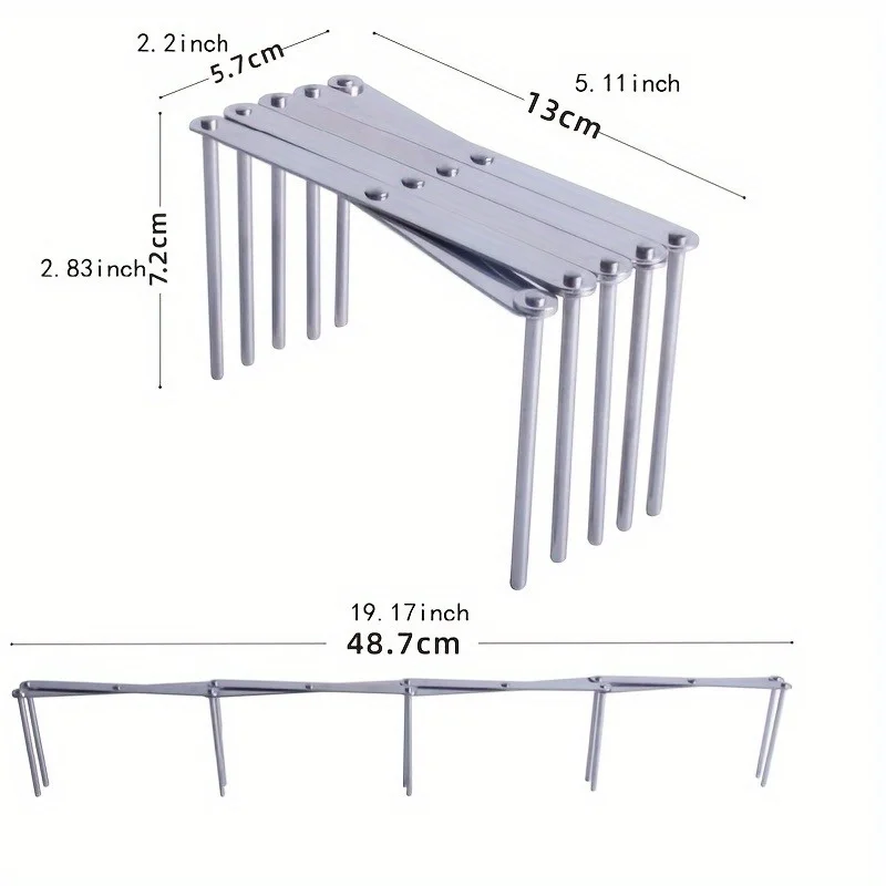 1pc Multifunctional Lid Holder Retractable Pot Lid Holder Kitchen Drain Rack Storage Rack Pot Lid Organization
