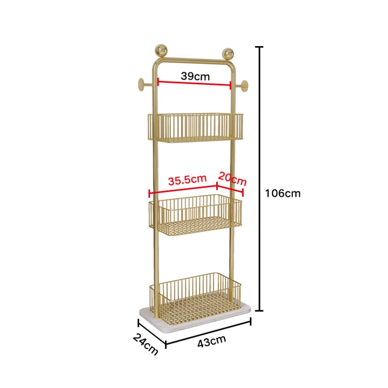 

Nordic Bathroom Storage Rack Floor Type Multi-storey Toilet Multifunctional Storage Basket In Living Room Bathroom Shelves