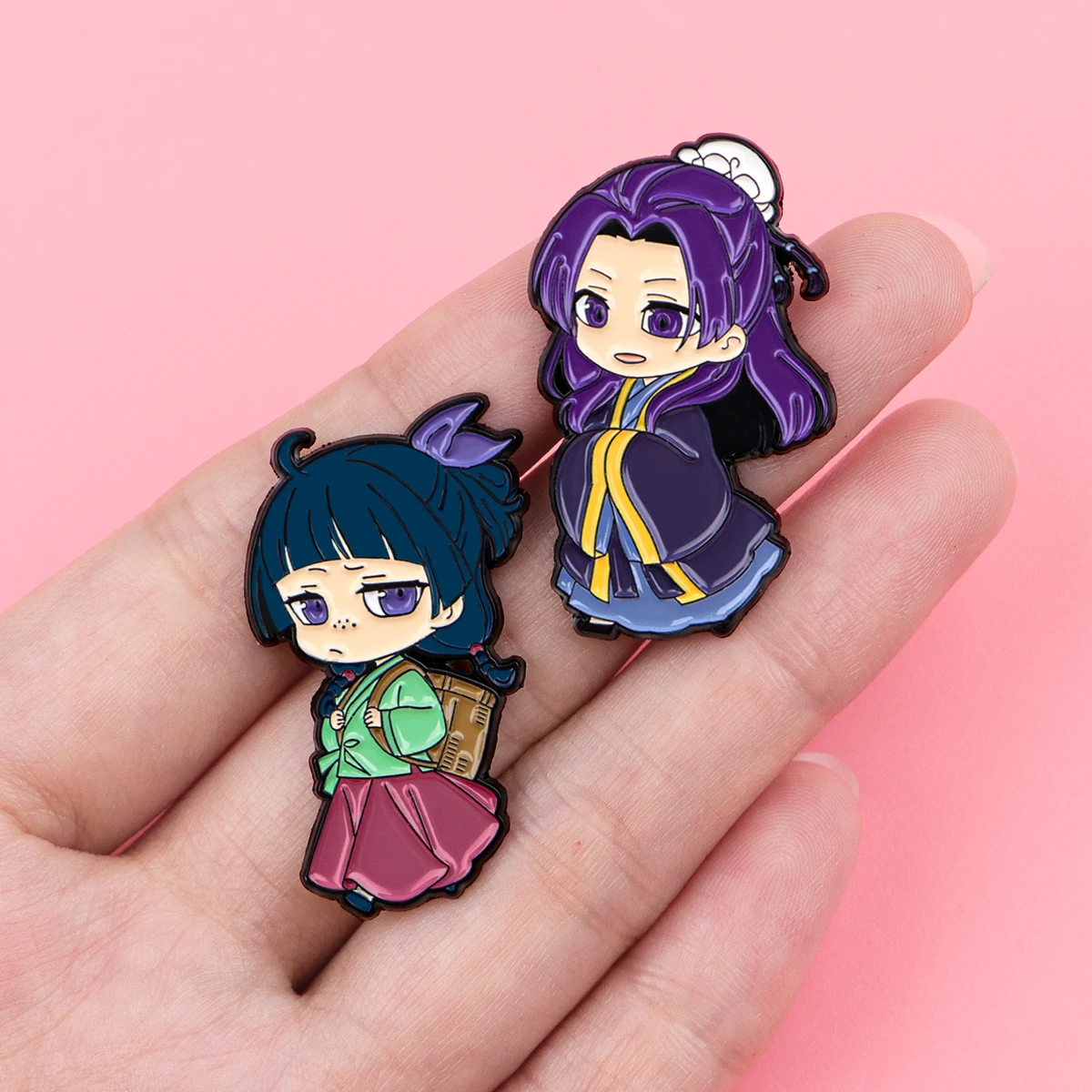 Netter Junge und Mädchen Emaille Pins Metall Anime Brosche Rucksack Hut Tasche Kragen Revers Abzeichen Männer Frauen Mode Schmuck Sammlung Geschenk – Detail 3