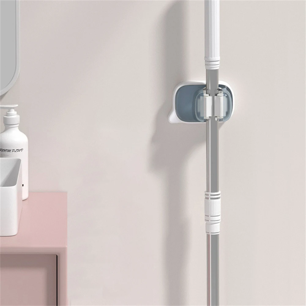 1/3/5PCS Not Afraid Of Humid Environment No Punching Cat Words Wall Mop Rack Strong Load-bearing Capacity Strong Load-bearing